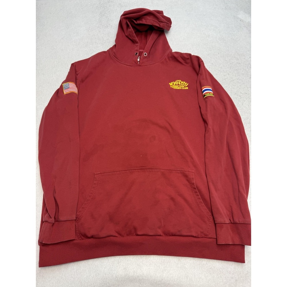 Kill Crew Hoodie Mens 3XL Red Muay Thai Fighters Club Tigers Graphic Sweatshirt
